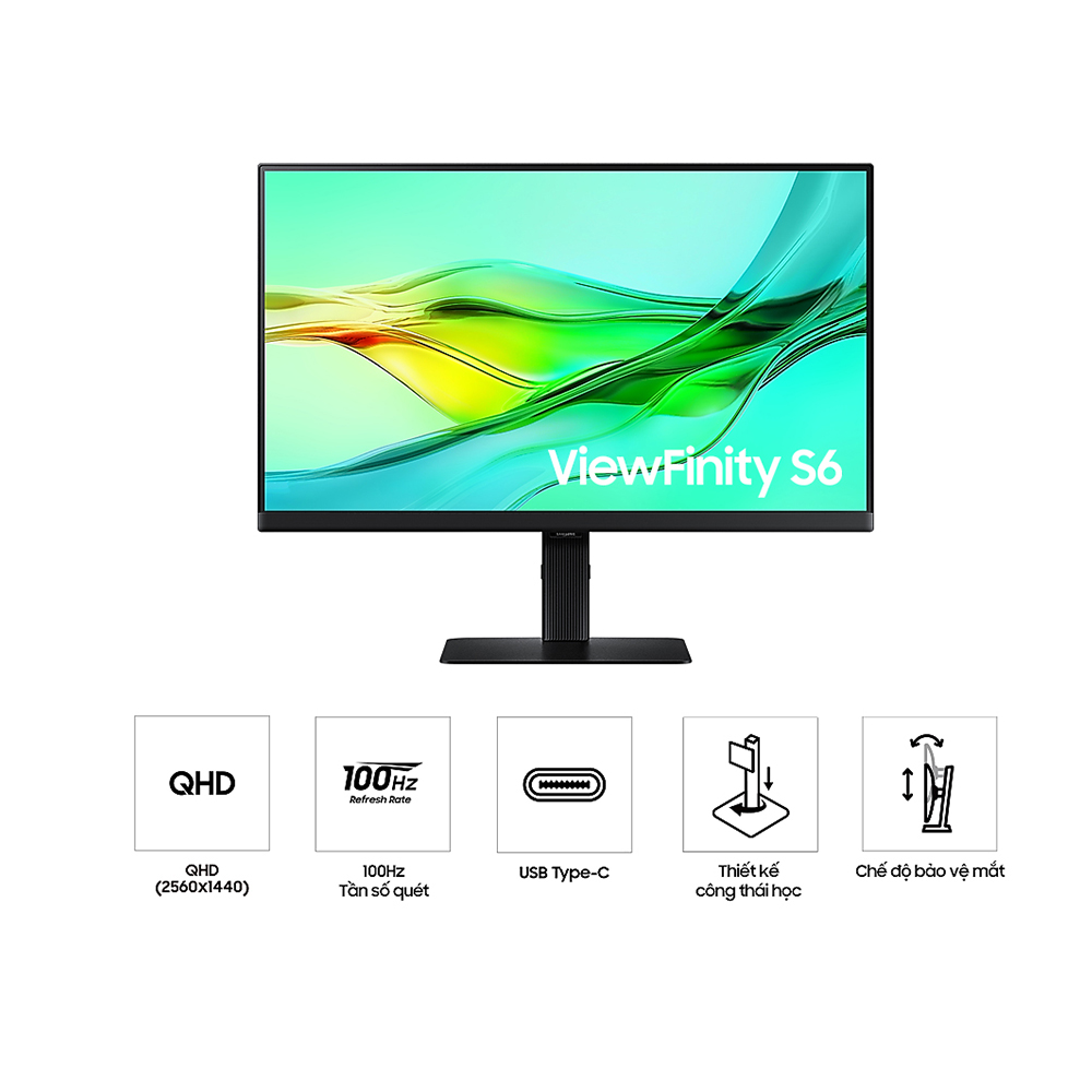 Màn Hình SAMSUNG ViewFinity S6 S60UD LS27D604UAEXXV